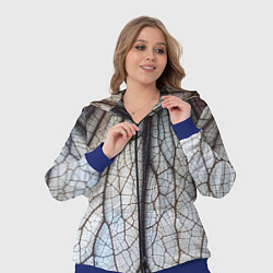 Женский 3D-костюм Прожилки растения, цвет: 3D-синий — фото 2