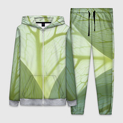 Женский 3D-костюм Макро съемка листа, цвет: 3D-меланж