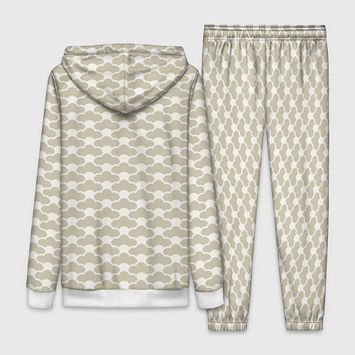 Женский костюм Геометричный узор в японском стиле / 3D-Белый – фото 2