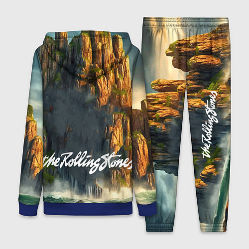 Женский костюм Rolling Stones - sea rocks / 3D-Синий – фото 2