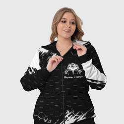 Женский 3D-костюм Король и шут краски броня, цвет: 3D-черный — фото 2