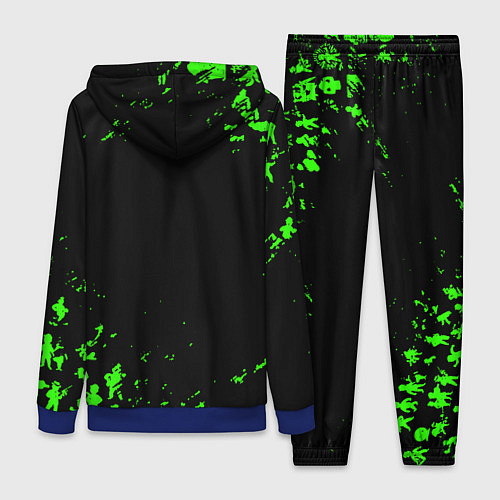 Женский костюм Doom x fallout кислотное лого / 3D-Синий – фото 2