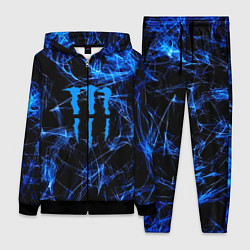 Женский 3D-костюм Monster energy искры дымы, цвет: 3D-черный