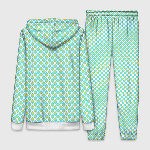 Женский костюм Ikat ogee - этнический узор / 3D-Белый – фото 2