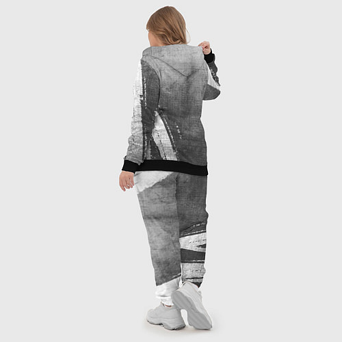 Женский костюм Napoli - grey gradient вертикально / 3D-Черный – фото 5