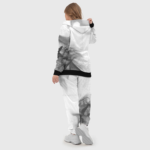 Женский костюм PUBG - white gradient вертикально / 3D-Черный – фото 5