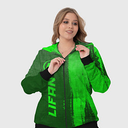 Женский 3D-костюм Lifan - green gradient по-вертикали, цвет: 3D-черный — фото 2