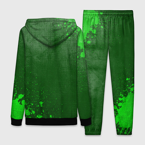 Женский костюм Ajax - green gradient вертикально / 3D-Черный – фото 2