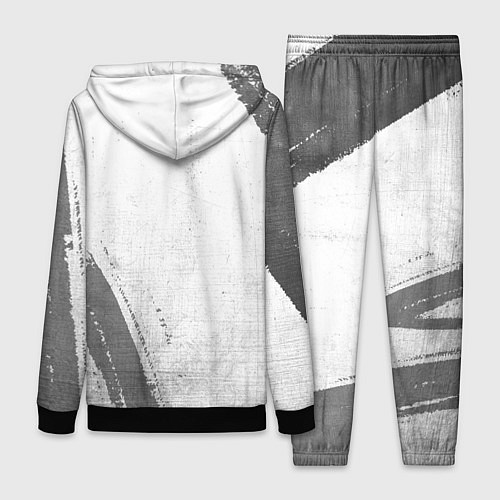 Женский костюм Skillet - white gradient вертикально / 3D-Черный – фото 2