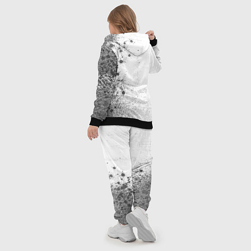 Женский костюм Thirty Seconds to Mars - white gradient по-вертика / 3D-Черный – фото 5