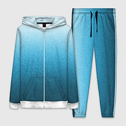 Женский 3D-костюм Голубой мягкий градиент текстура крошка, цвет: 3D-белый