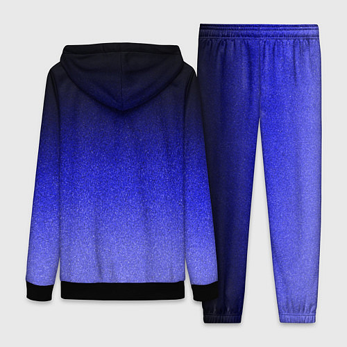 Женский костюм Градиент индиго из чёрно в синий текстура крошка / 3D-Черный – фото 2