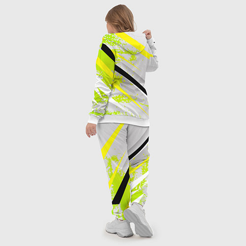 Женский костюм Color white light green / 3D-Белый – фото 5