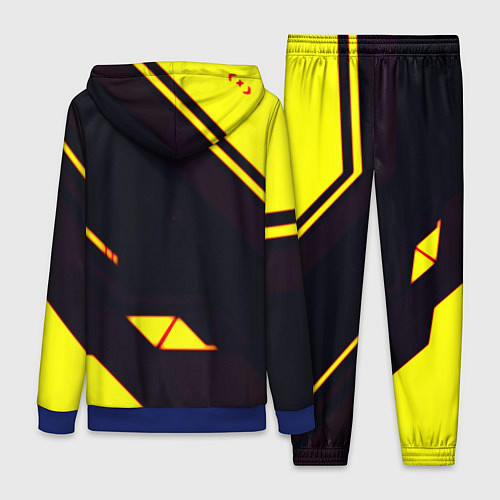 Женский костюм Cyberpunk 2077 geometry steel / 3D-Синий – фото 2