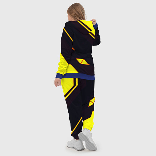 Женский костюм Cyberpunk 2077 geometry steel / 3D-Синий – фото 5