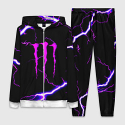 Женский 3D-костюм Monster energy neon storm, цвет: 3D-белый