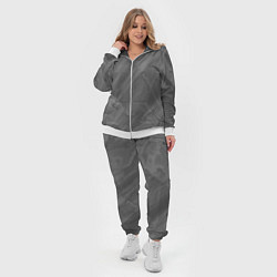 Женский 3D-костюм Серая текстура каменная мрамор, цвет: 3D-белый — фото 2
