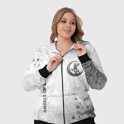 Женский 3D-костюм Angels of Death - white gradient вертикально, цвет: 3D-черный — фото 2