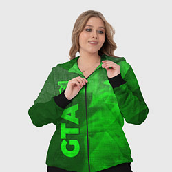 Женский 3D-костюм GTA - green gradient по-вертикали, цвет: 3D-черный — фото 2