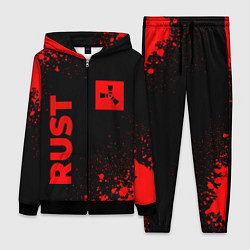 Женский 3D-костюм Rust - red gradient вертикально, цвет: 3D-черный