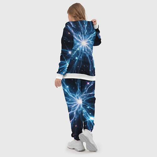 Женский костюм Всплеск света и звезды - космическая абстракция / 3D-Белый – фото 5