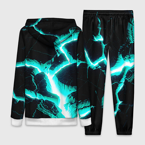 Женский костюм Color light blue black / 3D-Белый – фото 2