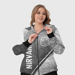 Женский 3D-костюм Nirvana - grey gradient вертикально, цвет: 3D-черный — фото 2