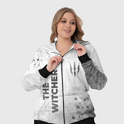 Женский 3D-костюм The Witcher - white gradient вертикально, цвет: 3D-черный — фото 2