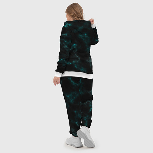 Женский костюм Color black turquoise / 3D-Белый – фото 5