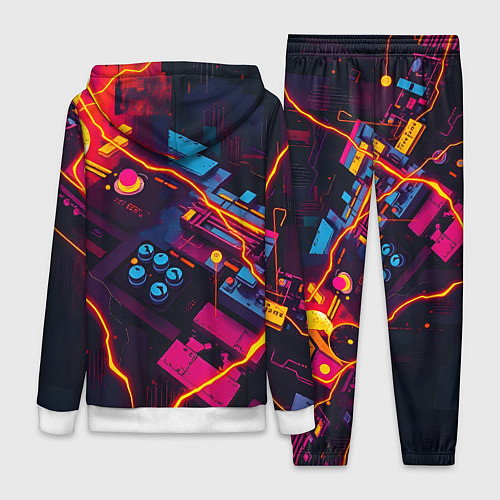 Женский костюм Техническая абстракция / 3D-Белый – фото 2