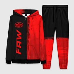 Женский 3D-костюм FAW - red gradient по-вертикали, цвет: 3D-черный