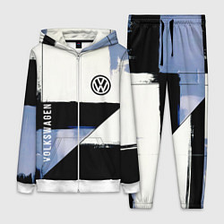 Женский 3D-костюм Volkswagen логотип, цвет: 3D-белый