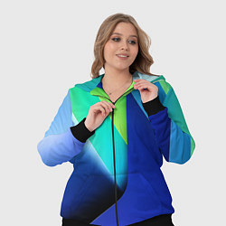 Женский 3D-костюм Color blue green, цвет: 3D-черный — фото 2