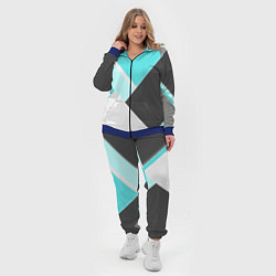 Женский 3D-костюм Color black blue, цвет: 3D-синий — фото 2