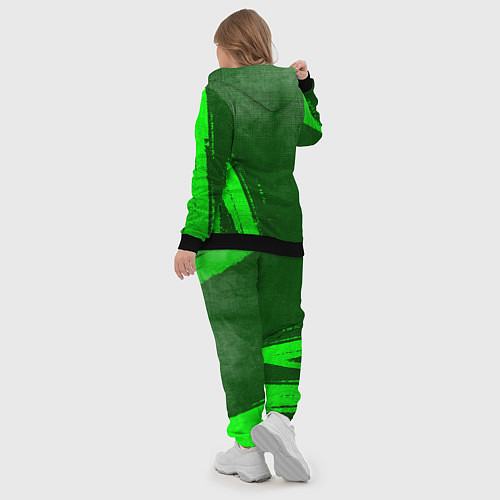 Женский костюм Nine Inch Nails - green gradient вертикально / 3D-Черный – фото 5