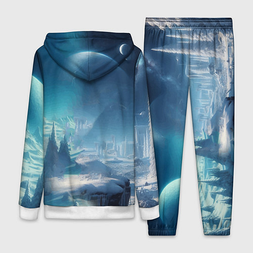 Женский костюм Снежный динозавр - история вымирания / 3D-Белый – фото 2