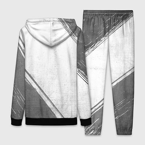 Женский костюм Real Madrid - white gradient вертикально / 3D-Черный – фото 2