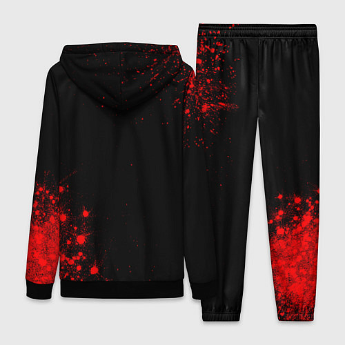 Женский костюм Thirty Seconds to Mars - red gradient вертикально / 3D-Черный – фото 2