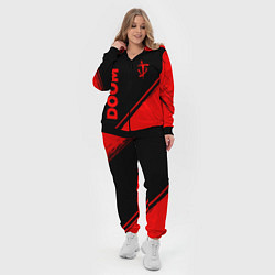 Женский 3D-костюм Doom - red gradient вертикально, цвет: 3D-черный — фото 2