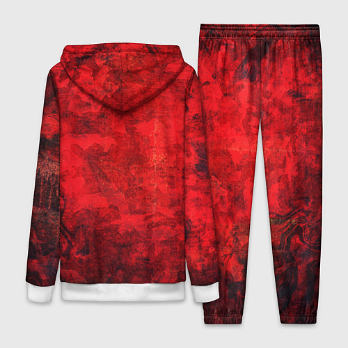 Женский костюм Абстракция - red shabby wall / 3D-Белый – фото 2