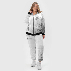 Женский 3D-костюм AEK Athens - white gradient вертикально, цвет: 3D-черный — фото 2