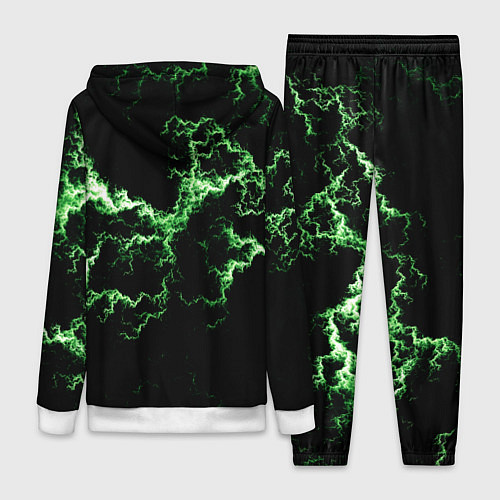 Женский костюм Lightning green glow / 3D-Белый – фото 2