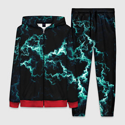 Женский 3D-костюм Lightning light blue glow, цвет: 3D-красный