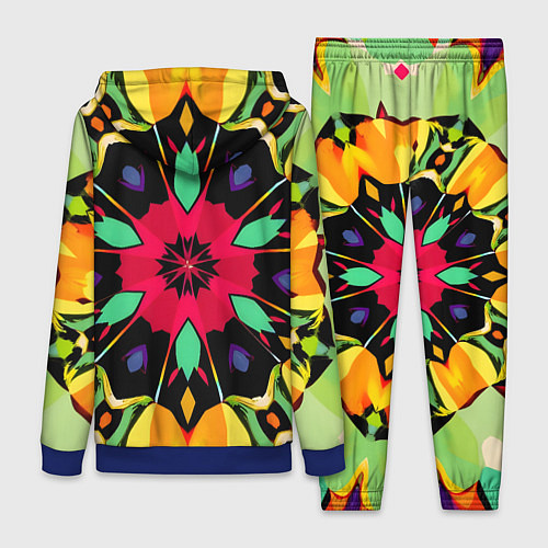 Женский костюм Салатовый калейдоскоп / 3D-Синий – фото 2