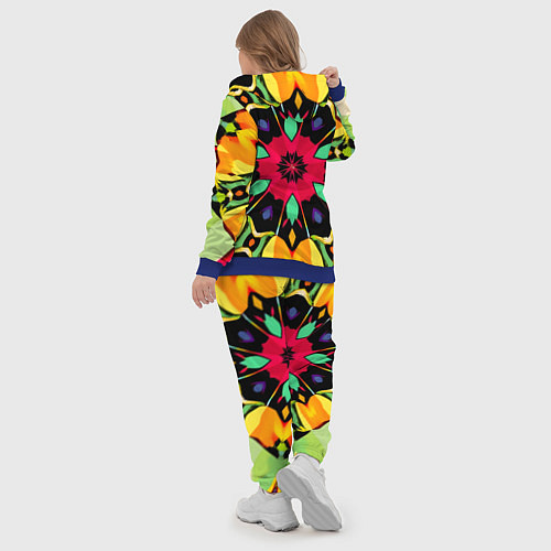 Женский костюм Салатовый калейдоскоп / 3D-Синий – фото 5