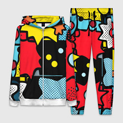 Женский 3D-костюм Поп абстракция, цвет: 3D-белый