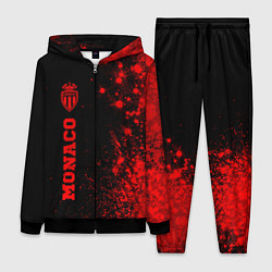 Женский 3D-костюм Monaco - red gradient по-вертикали, цвет: 3D-черный