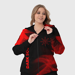 Женский 3D-костюм Dark Souls - red gradient вертикально, цвет: 3D-черный — фото 2