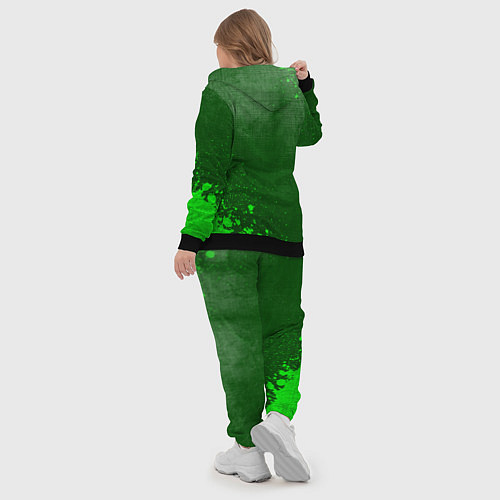 Женский костюм Motorhead - green gradient вертикально / 3D-Черный – фото 5