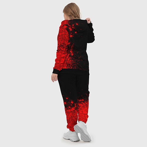 Женский костюм Thousand Foot Krutch - red gradient по-вертикали / 3D-Черный – фото 5